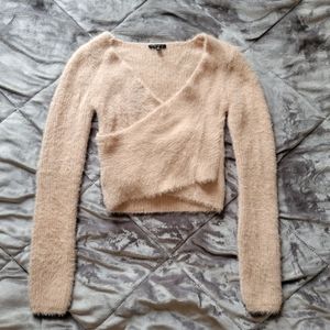 Dynamite Fuzzy Crossover Sweater